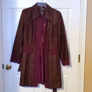Great jacket by Bisou Bisou burgundy wine